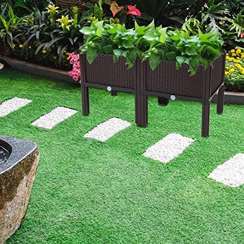 Raised Garden Bed Kit - Elevated Planter Garden Box for Vegetable/Flower/Herb Outdoor 43 x 40 x 40) cm(L x W x H)