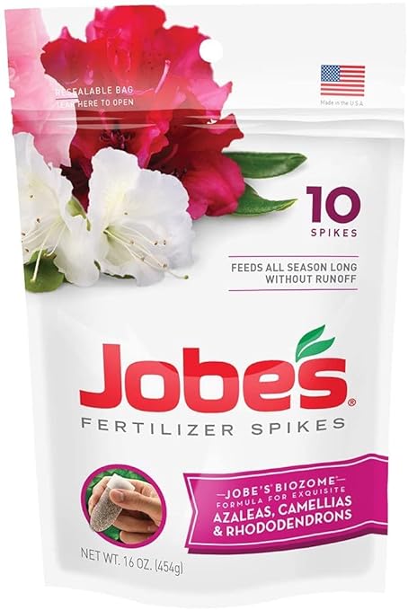 Jobe'S Plant Food Azalea  Camellias &amp Rhododenron Spikes 9-8-7 Spike 10 / Pack