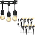 Svater 8 Pack Landscape Lighting + 75 FT Outdoor String Lights 2W