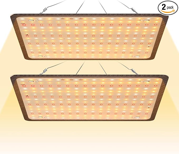 2Packs 250W Full Spectrum Planting Grow Lamp UV IR Greenhouse Hydroponics System Sunlike 110V Vegetable Bonsai Fruit Seeding Lights Potted Succulent Moss Cactus Cultivation Lighting with Hook US Plug
