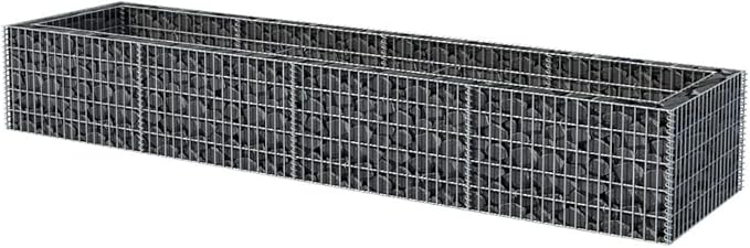 Gabion Raised Bed Steel 141.7x35.4x19.7