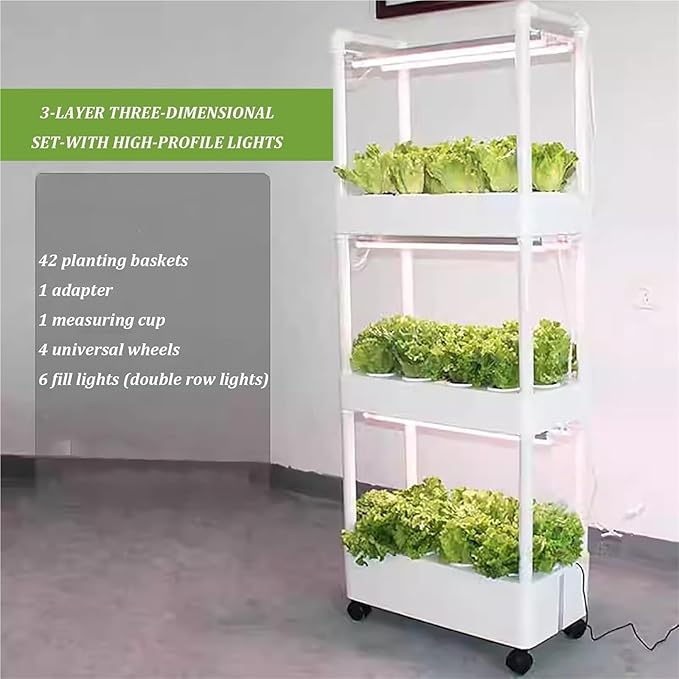 Hydroponics Growing Systems Kit Indoor Garden Hydroponic Growing Systems(Three Layer)