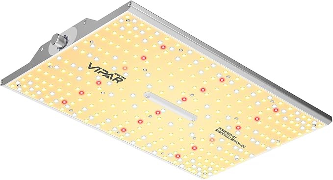 VIPARSPECTRA XS1500 LED Grow Lights for Seed Starting Compatible with Samsung LM301H Diodes and MeanWell Driver Dimming Daisy Chain Grow Lights for Indoor Plants Full Spectrum for 2x2/3x3 Grow Tent