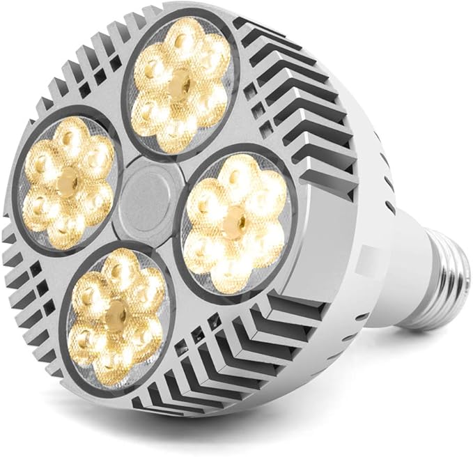 CANAGROW LED Grow Light 35W Full Spectrum Grow Light Bulb Plant Light for Indoor Plants Growing Lamps for Hydroponics Greenhouse Succulent Houseplants Vegetable