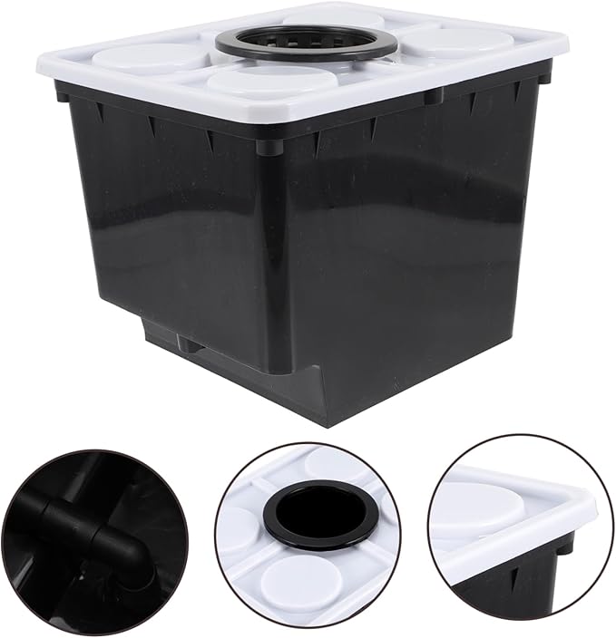 Plastic Planting Basket Hydroponic Barrel Soilless Flowerpot Fruit Basket Plant Growing Kit for Garden