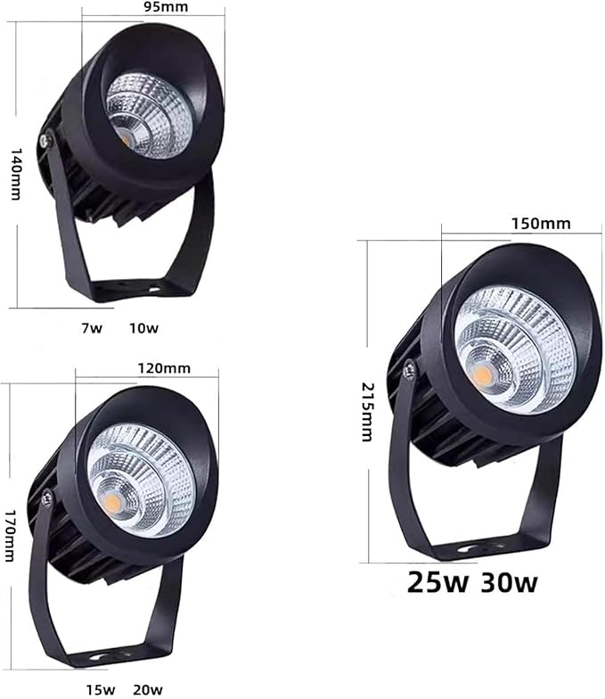 Outdoor Rotation Spotlight - LED Flood Light AC85-265V Spotlight Led Beam Light IP65 Waterproof Tree Lights Ground LED Landscape Lights for Building Garden Park(Red10w)