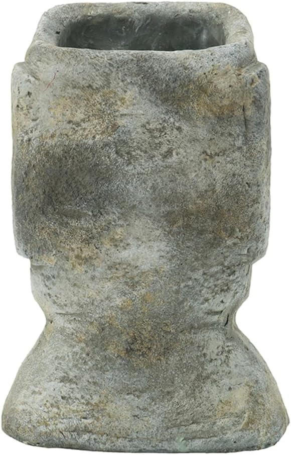 5x5.5x9 Easter Island Cement Planter