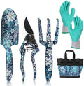 5PC Garden Tool Set Garden Hand Tool Heavy Duty Gardening Tool Set w/Bag