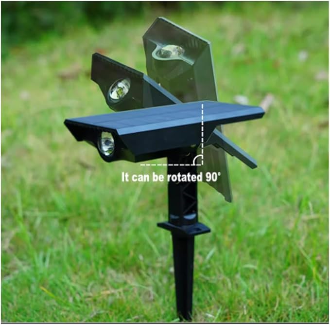 Solar Spot Light Outdoor Solar Tree LightsLandscape Lighting IP65 Waterproof for GardenWalkwayYard WarmWhite Light (4 Pack)