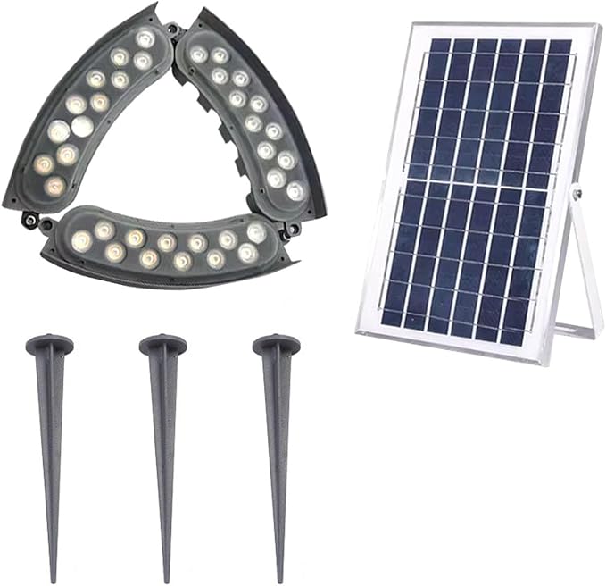 IP65 Solar Palm Tree Lightswith Ground Plug Landscape Spotlights﻿for Courtyards(3 Sets)