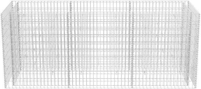 Gabion Raised Bed Baskets Cage Planter Raised Beds for Garden Balcony Patio Steel 106.3x35.4x39.4
