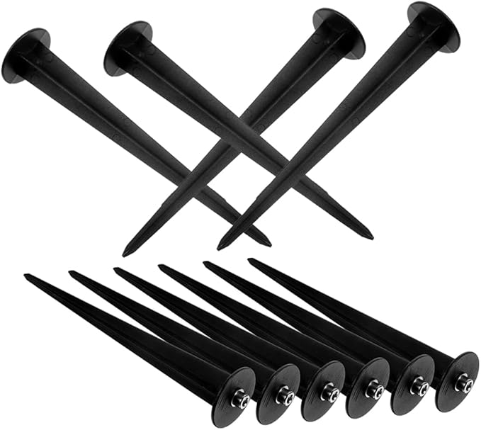 balacoo 30pcs Solar Lamp Stakes Lightweight Weatherproof Ground Support for Garden Lights Replacement Spikes for Outdoor Landscape Lighting