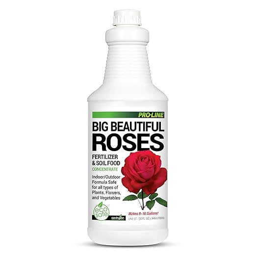 Covington Liquid Rose Fertilizer for All Types (32oz) – Liquid Concentrate for Desired Rose Tone – Natural Flower Bush Fertilizer for Indoor &amp Outdoor Use – Bloom Growth Plant Food