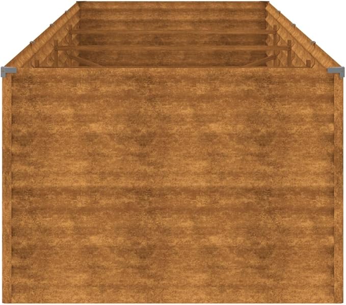 vidaXL Raised Garden Bed Outdoor Planter Box for Vegetables Flowers Planter Stand Garden Pot for Patio Backyard Outdoor Corten Steel