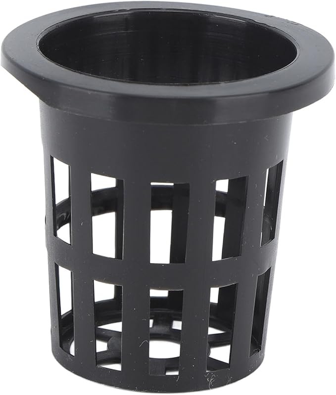 Aramox 72 Set Rockwool Cubes 1 Inch Hydroponic Growing Blocks with 2 Inch Net Pots for Hydroponics System Home Planting Water Absorption Air Permeability