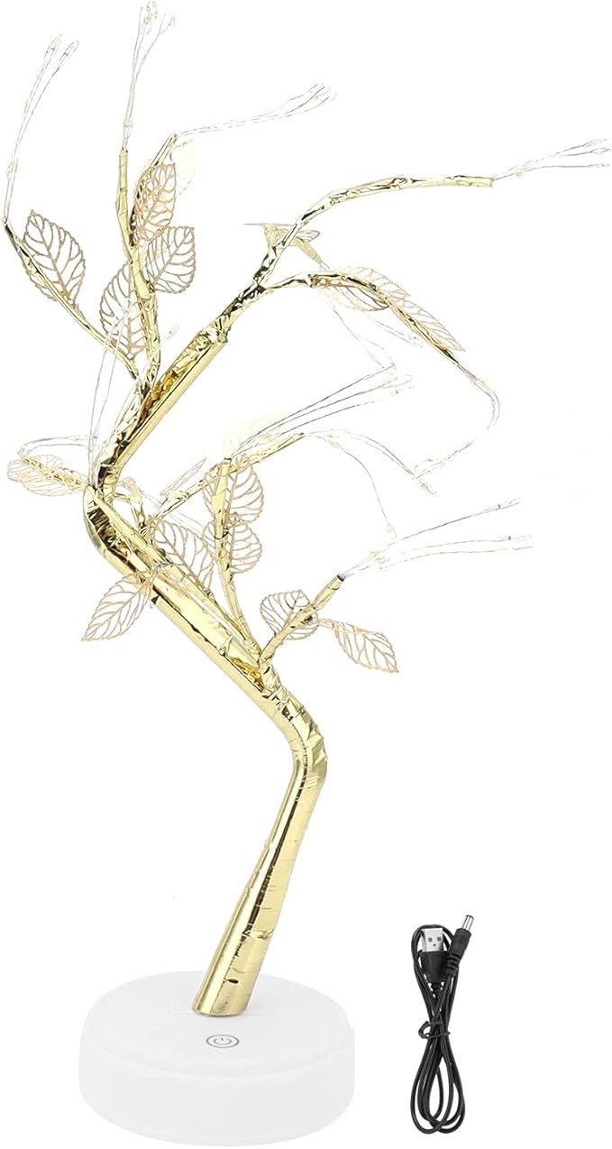 ficial Leaf Bonsai LED Copper Wire Lamp Night with 72 LEDs T for Home USB or Battery ed Warm White for Bedroom Li Room Party Wedding