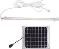 Solar Plant Grow Light Strip LED Solar Powered Plant Lamp for Indoor and Outdoor Use - Energy Saving Adjustable Brightness Ideal for Greenhouse and Balcony Gardening (10w)
