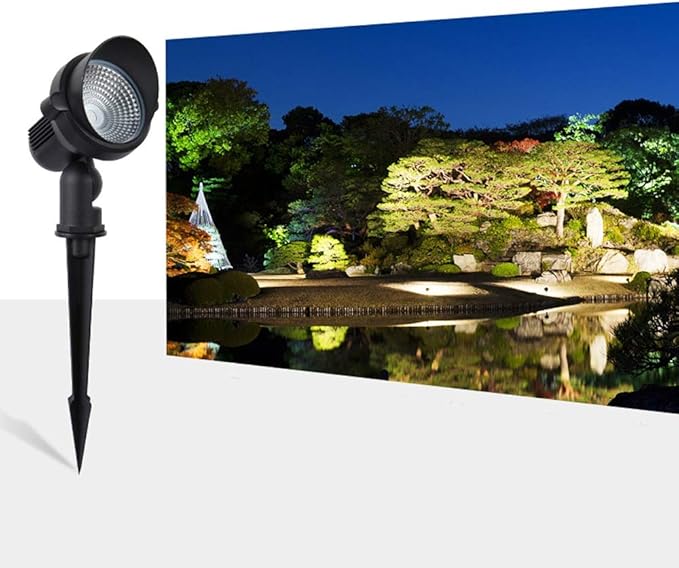 Recessed 5W LED Projector Lights 180°Rotating Projector Spotlight IP65 Waterproof Outdoor Landscape Lights for Grassland Community Plant Garden Integrated