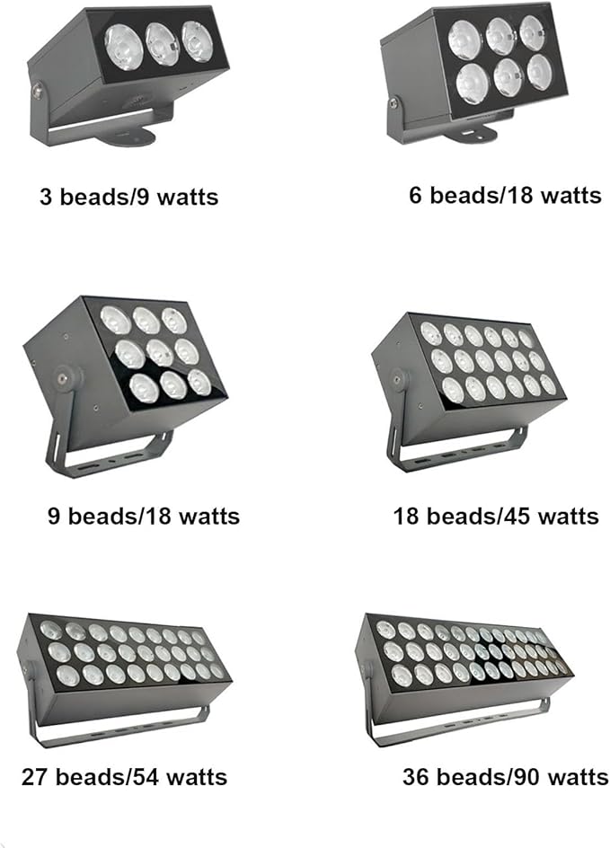 Rotation Spotlight - LED Floodlights IP65 Outdoor Waterproof LED Spotlight Long-Distance LED Beam Light 220V Exterior Building Wall Washer Landscape Lighting(White Light90W(AC220V))