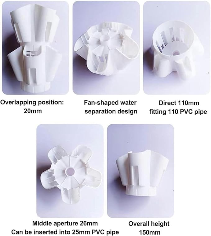 Hydroponics Tower Hydroponic Growing System Aeroponics Grow Kit Aquaponics Planting System forFruits and Vegetables with Hydrating Pump Adapter Seeding BedNet Pots/1pc