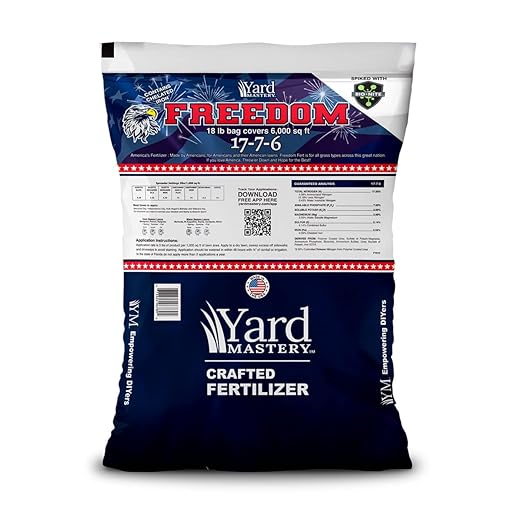 Freedom 17-7-6 Granular Lawn Fertilizer (18lb. Bag) - Covers 6000 Square feet Includes Magnesium Chelated Iron and BioNite