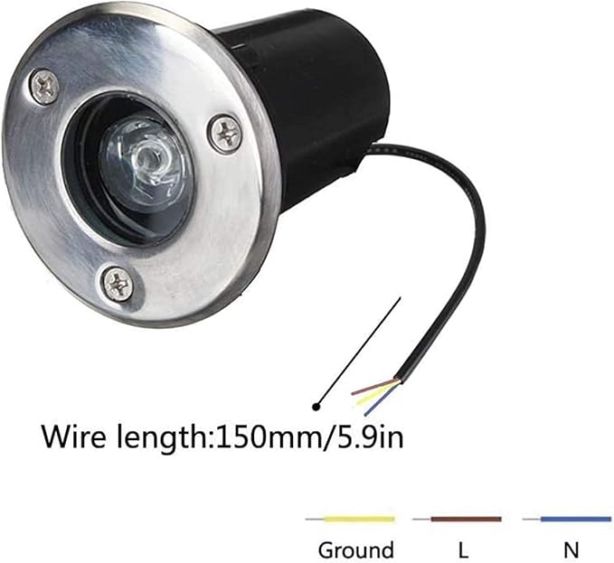 4PCS Underground Light LED 85-265V Landscape Lights IP67 Waterproof Path Light Underground Light LED Landscape In-ground Well Lights Decorative SpotlightBlue-1W