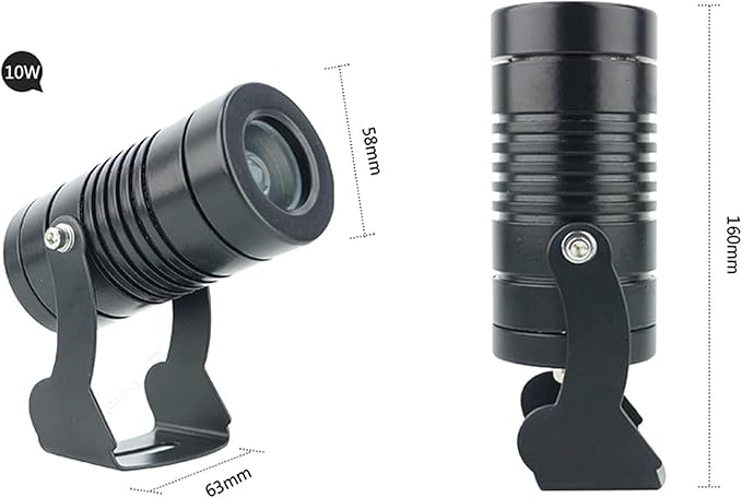 Outdoor Landscape Spotlights Rotation Spotlight - LED Beam Spotlight IP67 Waterproof LED Landscape Lights Outdoor Wall Washer Spotlights Long Throw Narrow Beam for Ext