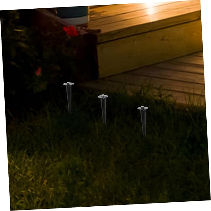 balacoo 50pcs Ground Stakes for Solar Garden Lights Outdoor Light Spikes Easy to Install Lightweight for Lawn Landscape Lighting