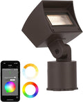 WAC Lighting LED Colorscaping Smart App Controllable Landscape Lighting with RGBWW Color Changing and Tunable White Wall Wash 16W Light in Bronze