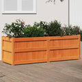 Wooden Raised Garden Bed Garden Planter Box Outdoor Wood Raised Garden Bed for Planting Plants Vegetables Wax Brown 59.1x19.7x19.7 Solid Wood Pine-250