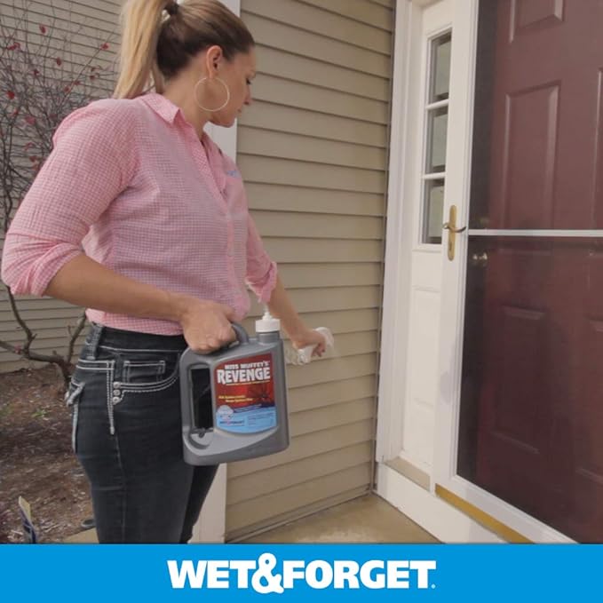 Wet &amp Forget Miss Muffet's Revenge Spider Killer Indoor and Outdoor Spider Control 64 OZ. Ready to Use Gray Bottle (803064)