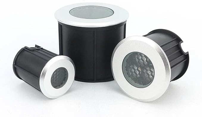 LED Landscape Lights - Outdoor Mini Recessed Spotlight IP67 Waterproof Low Voltage 30° Beam Angle Anti-Glare Easy to Install for Landscape Lighting