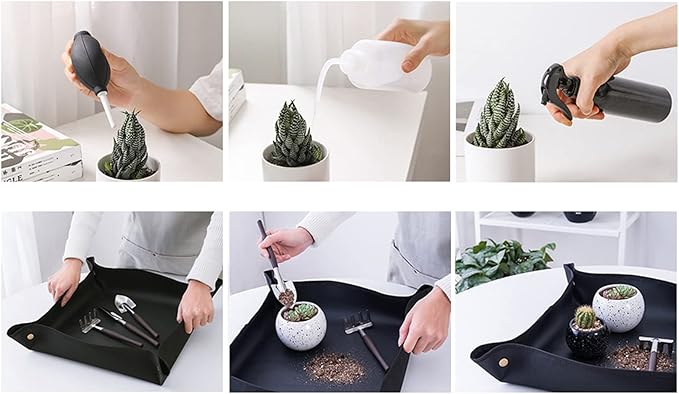 Garden Tool Set 15PCS Garden Planting Tool Set Bonsai Transplanting Gardening Tool Set Gardening Kit with Mini Planting Hand Tools for Indoor Miniature Garden Plant