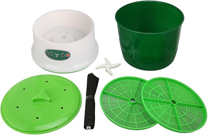 Fydun Soybean Sprout Machine Bean Sprouts Large Capacity Food Grade High Automatic Soy Germination Trays with 360 Degree Sprayer Growing Kit for Home Use 3 Safety Degrees Widely (110V US Plug)