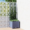 Garden Planter with Trellis Standing planters Garden beds Outdoor Planter Boxes Horse Trough planters Suitable for Courtyard Corridor Orchard Nursery Blue Gray 15.7x15.7x53.5 PP