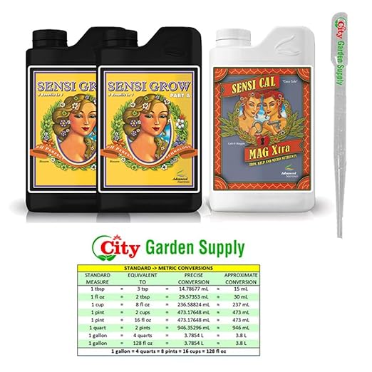 Advanced Nutrients Sensi Grow A &amp B 1L &amp Sensi Cal-Mag Xtra 1L Bundle w/Card &amp Pipette