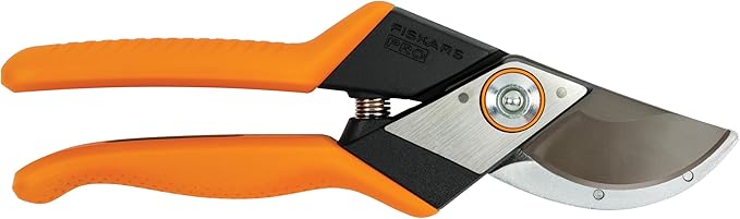 Fiskars Pro Pruner Shears Garden Clippers Gardening Scissors with Sharp Non-Stick Steel Rust Resistant Blade