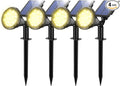 Solar Spot Lights for Outside 21 LED Outdoor Solar Lights for Yard 4 Pack Solar Spotlights Waterproof Auto On/Off for Landscape Wall Garden Pool Tree Pathway and Driveway(Warm White)