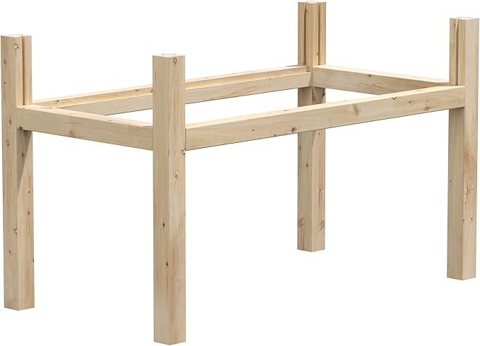 Greenes Fence Original Cedar Elevated Garden Bed 24 W x 48 L x 31 H - Made in USA with North American Cedar