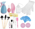 23 Sets Garden Tools Set 23Pcs/Set Succulent Transplanting Garden Planting Bucket Shovel Hand Tools Set Bonsai Set Kit Garden Watering Tools Kit