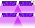 4Pack 500W LED Planting Lights AC100-277V Hydroponic Flowers Vegetable Seeds Fill Lamp UV/IR Greenhouse Tent Succulent Fruits Bonsai Potting Moss Cactus Cultivation Lighting US Plug with Hook Hanging