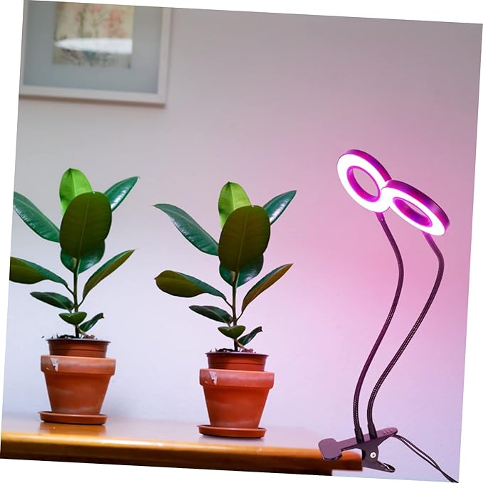 Convenient Double Headed LED Plant Growth Light Indoor Growing Lamp with USB Power Design for Plant Growth for Home and Office Use
