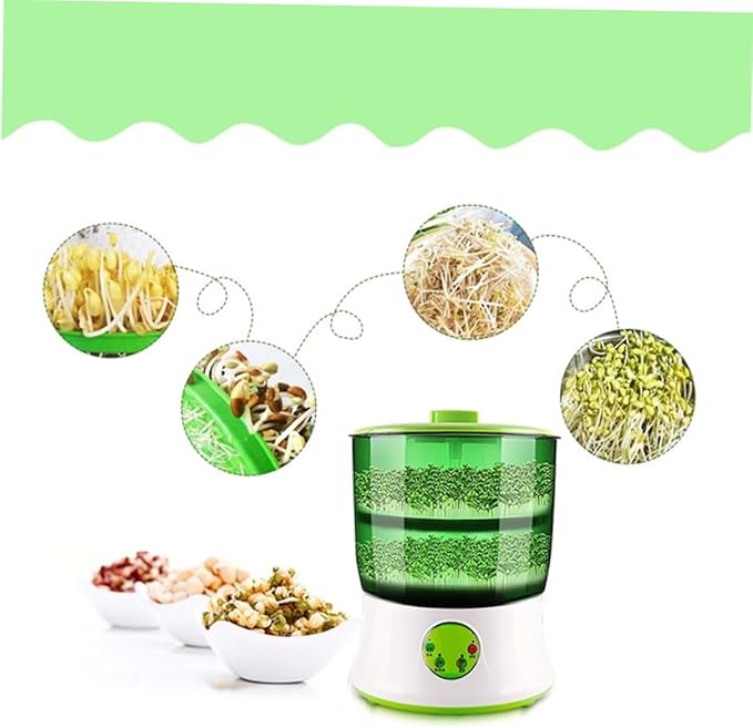 110v Microcomputer-Controlled Intelligent Household Bean Machine Automatic Watering System Double-Layer Design for Efficient Seed Germination