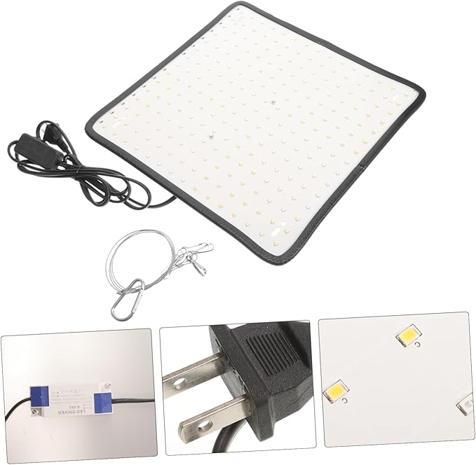 Hanging Led Plant Grow Light with Color Modes Dimmable Brightness and Durable Design for Indoor Plants Compatible with Us Plug