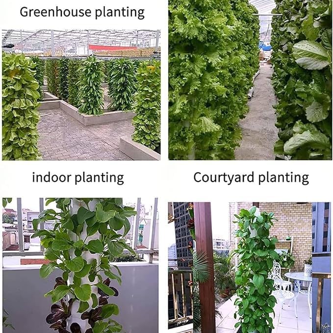 Hydroponics Growing System 15 Floors 45 Holes Hydroponics Tower Set Hydroponic Growing Sys Hydroponic Growing Kit Growing Sys Vertical Hydroponics Growing