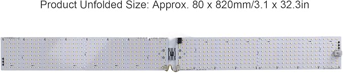 Plant Growing Lamp 180° Foldable Full Spectrum Grow Light with 624 LEDs Greenhouse Light for Indoor Plants Seedlings Hydroponics