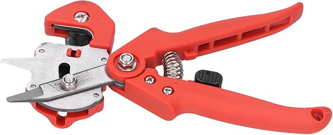Respicefinem Garden Grafting Tool Set for Precise Plant Tree Branch Cutting with Abs Material Ideal for Gardening Enthusiasts Red (Red)