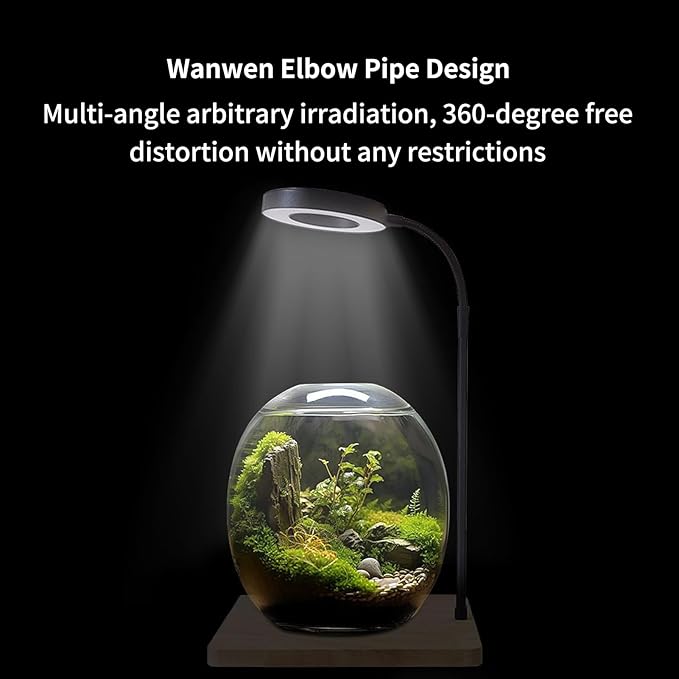 LED Grow Light Compact and Adjustable 30cm Full Spectrum LED Light Terrarium Growing Lamp Long-Lasting T for Aquariums Terrariums Home Office Or Study Desks