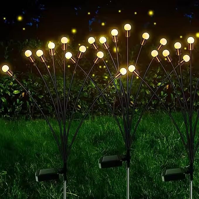 Outdoor Solar Garden Lights 8 Head LED Landscape Spotlights Waterproof Decorative Pathway Lighting for Yard &amp Patio 4 Pack
