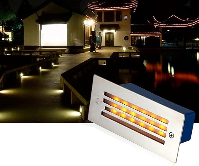 5W Rectangle LED Underground Garden Light - IP65 Waterproof Recessed Landscape Spotlights for Patio Pathway and Stairs